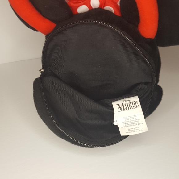 Disney Minnie Mouse Plush Head Purse Handbag Ruz - Picture 4 of 5